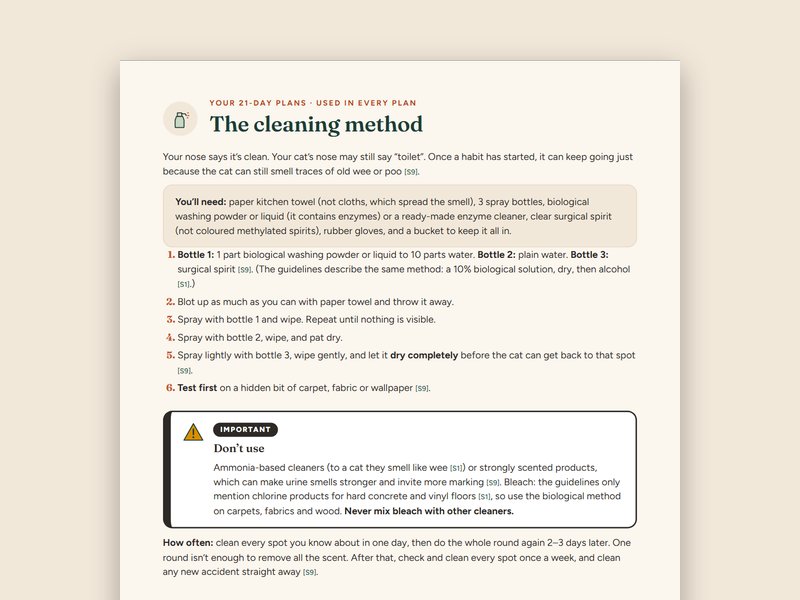 The cleaning method that stops the "same spot" loop